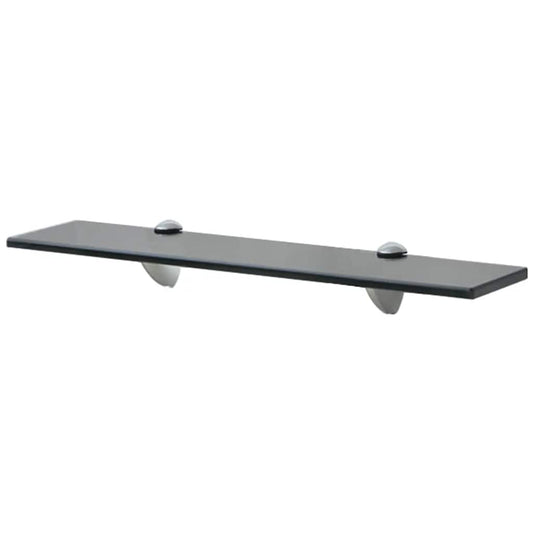 Floating Shelf | Black | Tempered safety glass, Zinc alloy | Medium
