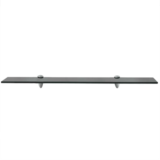 Floating Shelf | Black | Tempered safety glass and zinc alloy | Medium