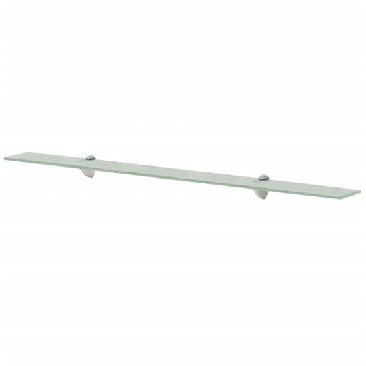 Floating Shelf | Frosted | Tempered safety glass, Zinc alloy | 100x20 cm