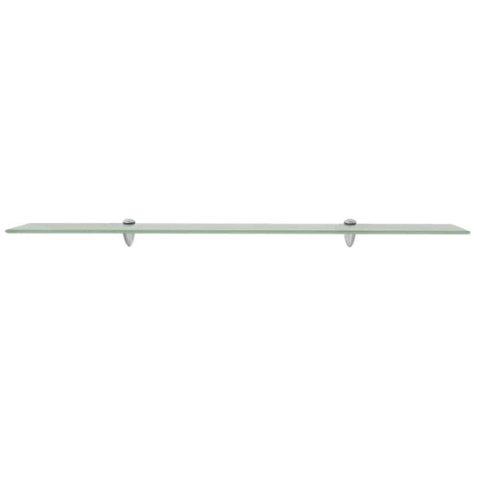 Floating Shelf | Frosted | Tempered safety glass, Zinc alloy | 100x20 cm