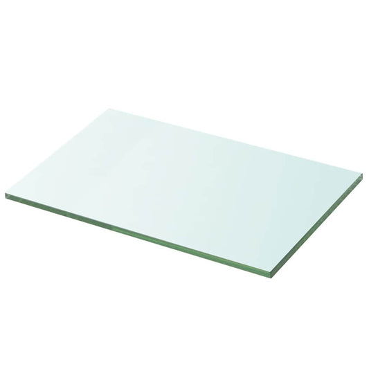 Glass Panel | Clear | Tempered glass | 20x30 cm | Durable | Glass Shelf