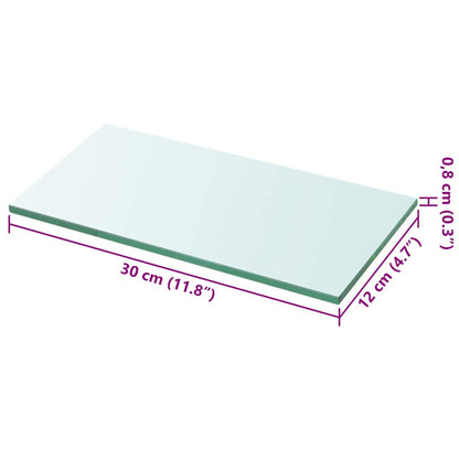 Shelf Panel Glass Clear 30x12 cm