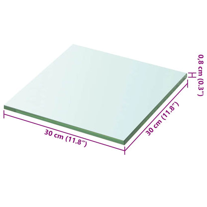 Shelf Panel Glass Clear 30x30 cm