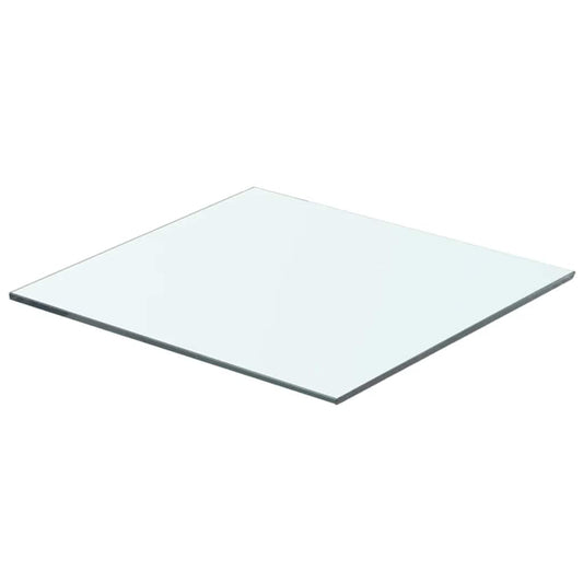 Glass Panel | Clear | Tempered Glass | 40 x 30 cm | Durable | Glass Shelf