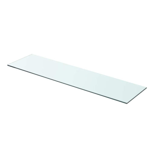 Glass Panel | Clear | Tempered glass | 80x20 cm | Durable | Glass Shelf