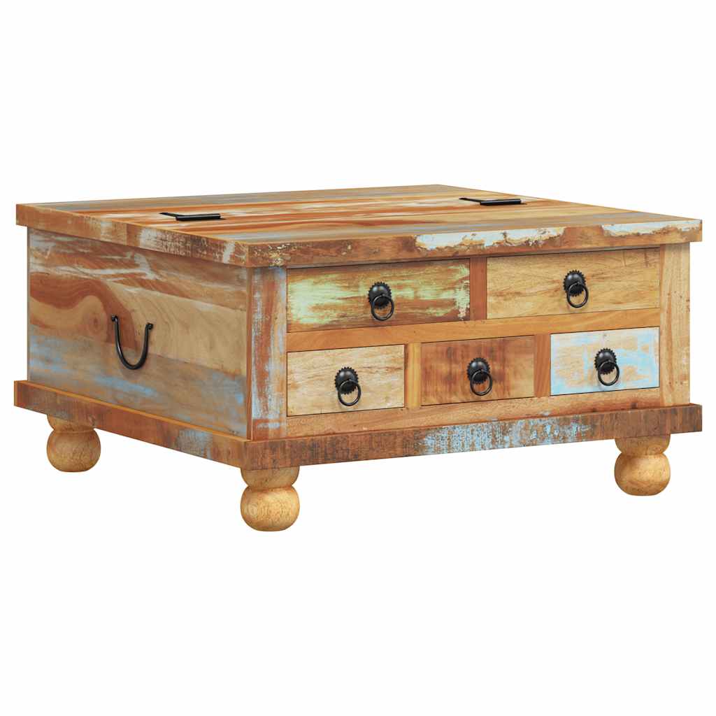 Coffee Table Reclaimed Wood 70x70x38 cm