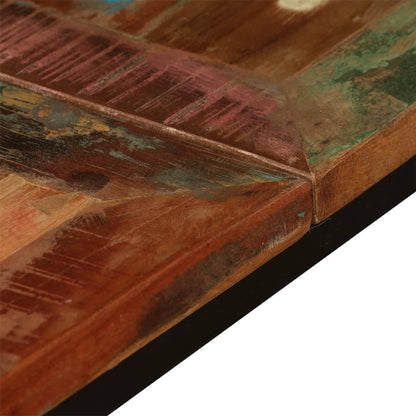 Dining Table Multicolor Solid reclaimed wood and powder-coated steel