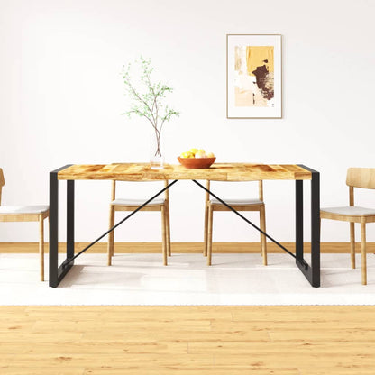 Dining Table Solid Rough Mango Wood 180 cm