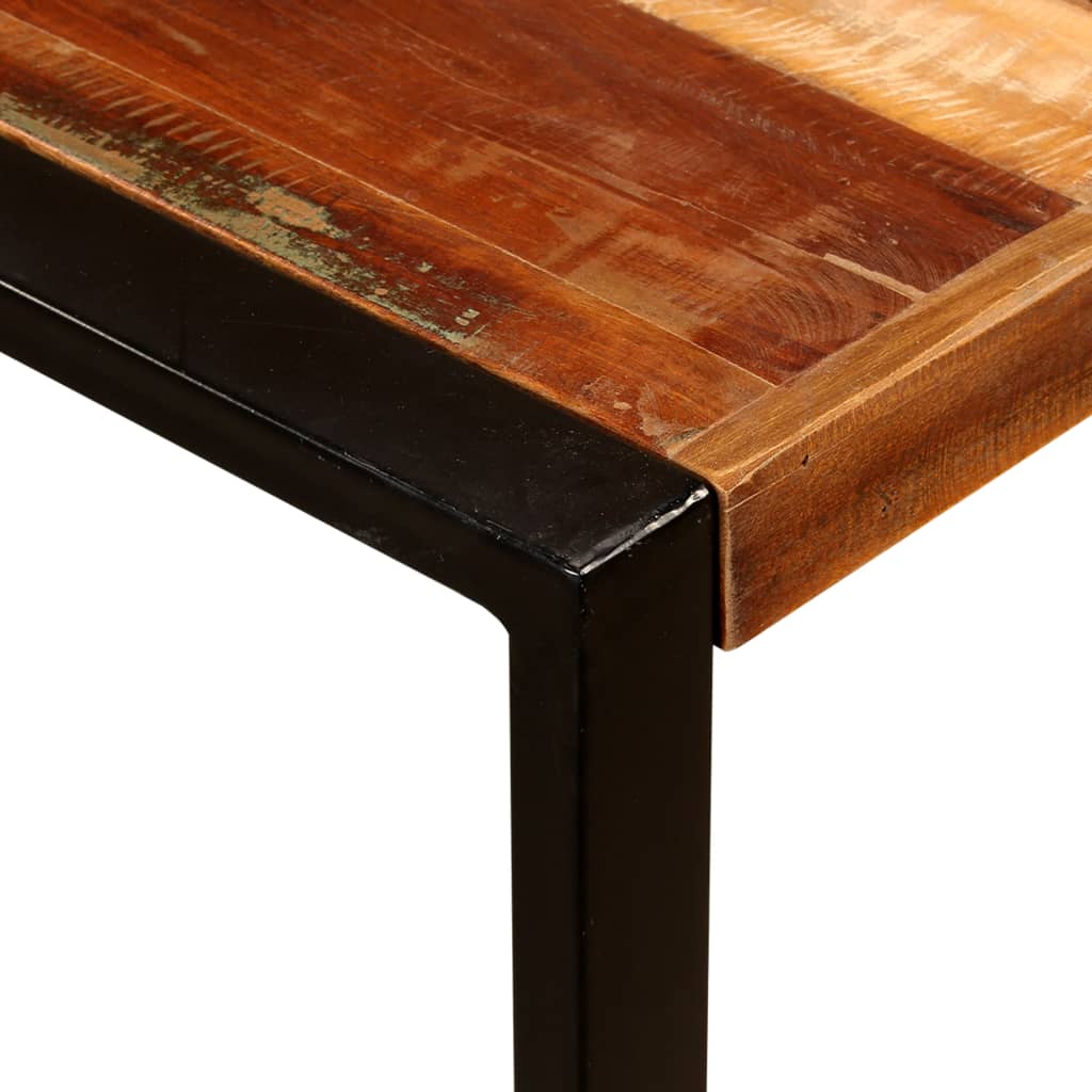 vidaXL Dining Table Multicolour Reclaimed Wood 70.9 in Durable