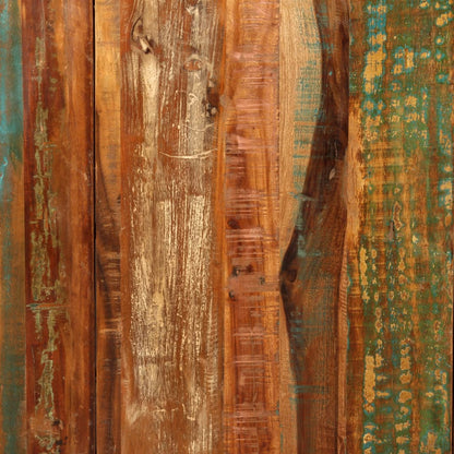 vidaXL Dining Table Multicolour Reclaimed Wood 70.9 in Durable