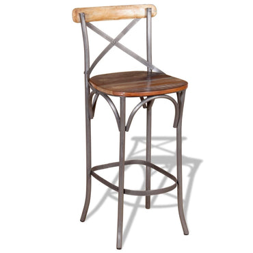 Bar Chair Solid Reclaimed Wood