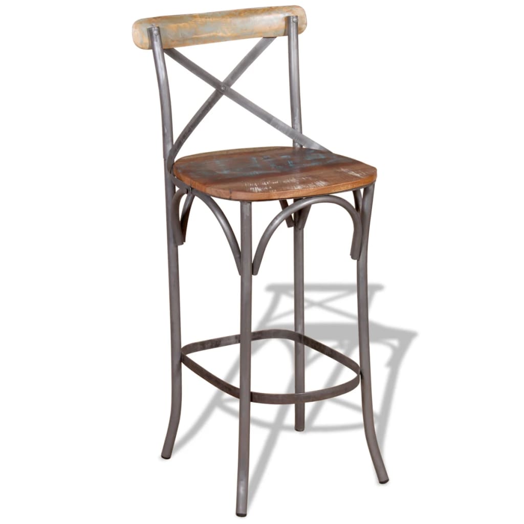 Bar Chair Solid Reclaimed Wood