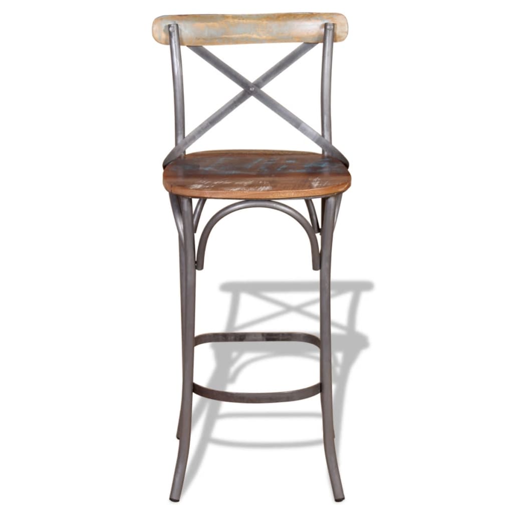 Bar Chair Solid Reclaimed Wood