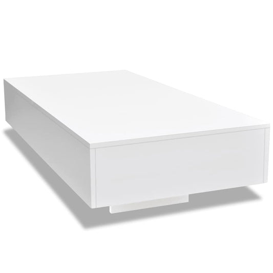 Coffee Table | High Gloss White | MDF with high gloss finish