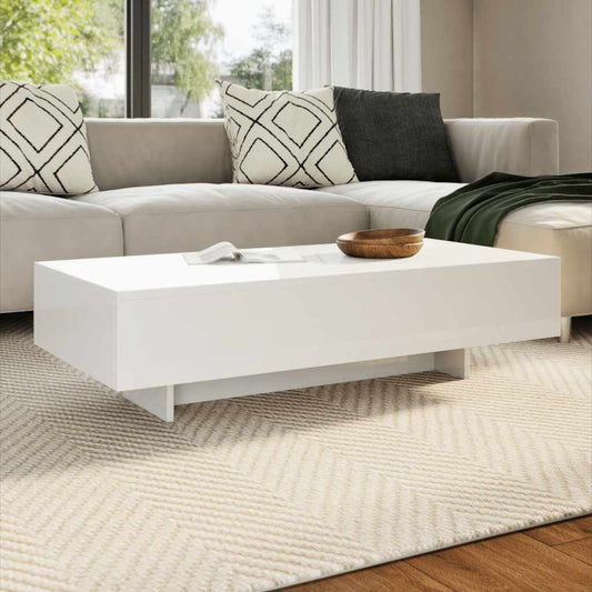 Coffee Table | High Gloss White | MDF with high gloss finish