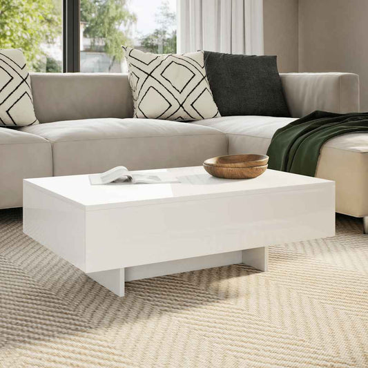 Coffee Table | High Gloss White | MDF with a high gloss finish