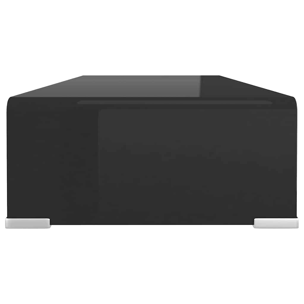 TV Stand | Black | Tempered Glass | Medium | Modern | TV Stand
