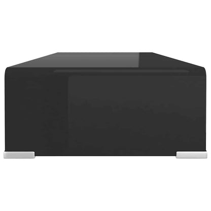 TV Stand | Black | Tempered Glass | Medium | Modern | TV Stand