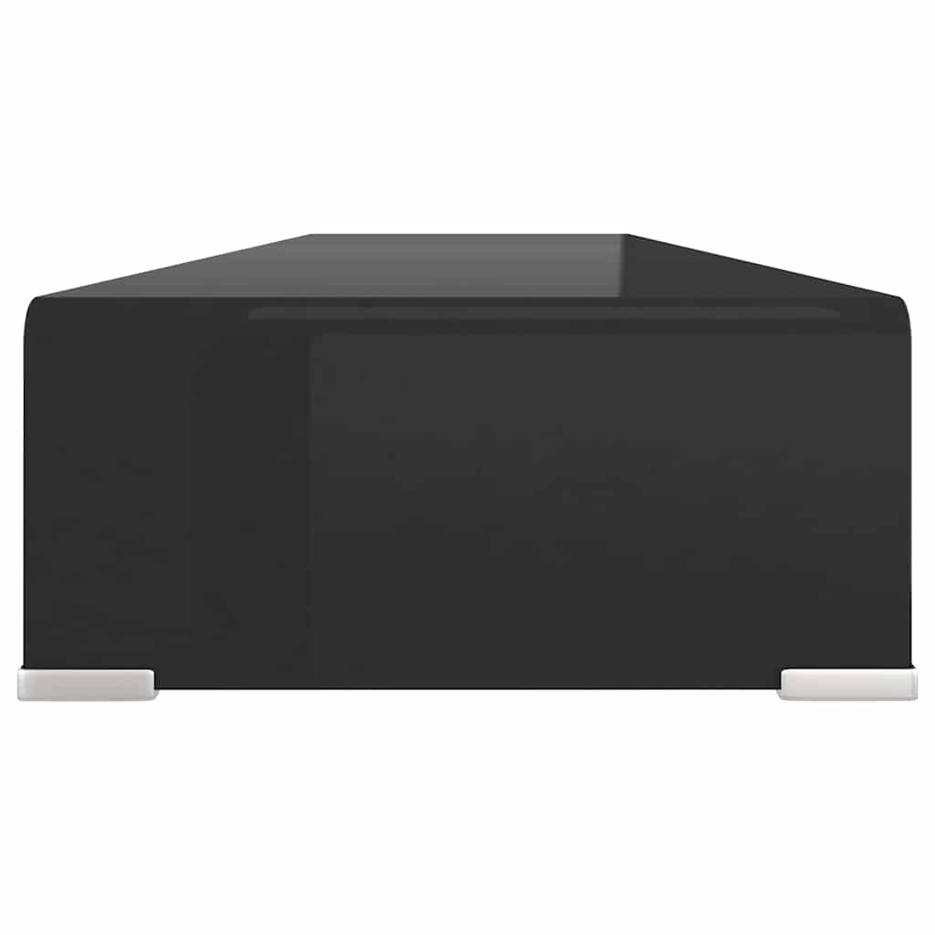 TV Stand | Black | Tempered Glass | Medium | Sleek | TV Stand