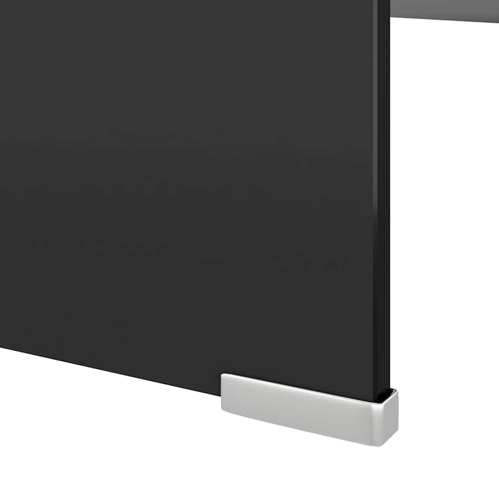 TV Cabinet | Black | Tempered glass, plastic | 120x30x13 cm | TV Cabinet