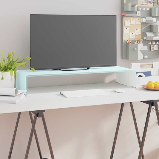 TV Stand | Green | Tempered Glass | Sleek | TV Stand | Rectangular