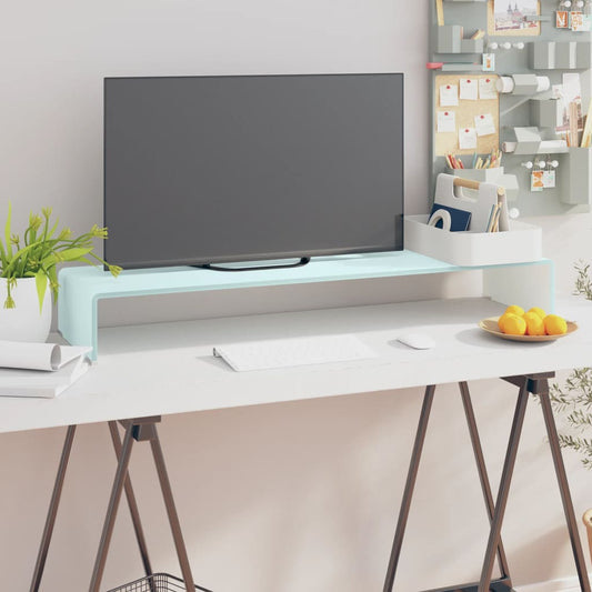 TV Stand | Green | Tempered Glass, Plastic | Medium | TV Stand