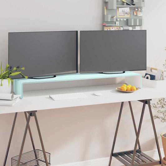TV Stand | Green | Tempered glass, plastic | 110 cm | Sleek | TV Stand