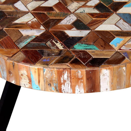 vidaXL Coffee Table Set of 3 Multicolor Solid reclaimed wood