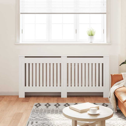 vidaXL Radiator Cover White Engineered Wood 67.7"