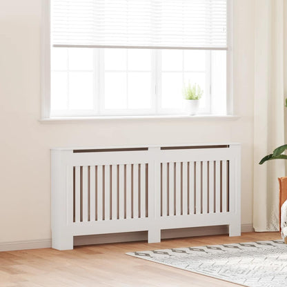 vidaXL Radiator Cover White Engineered Wood 67.7"