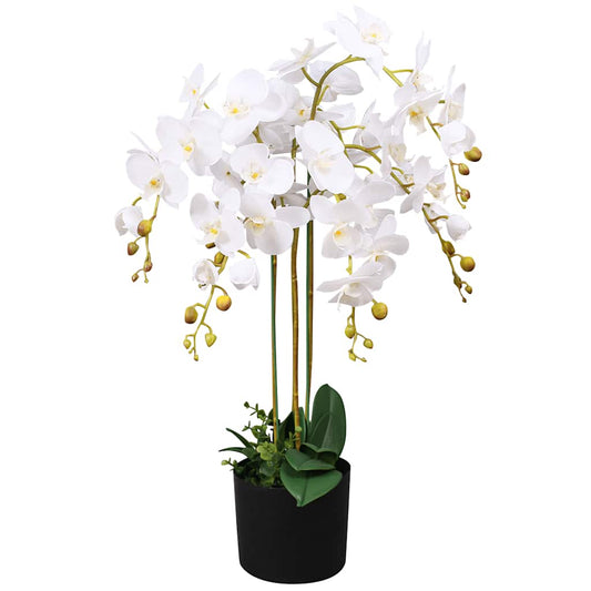 Fake Plant | White and Green | Fabric, Plastic, Iron wire | Medium