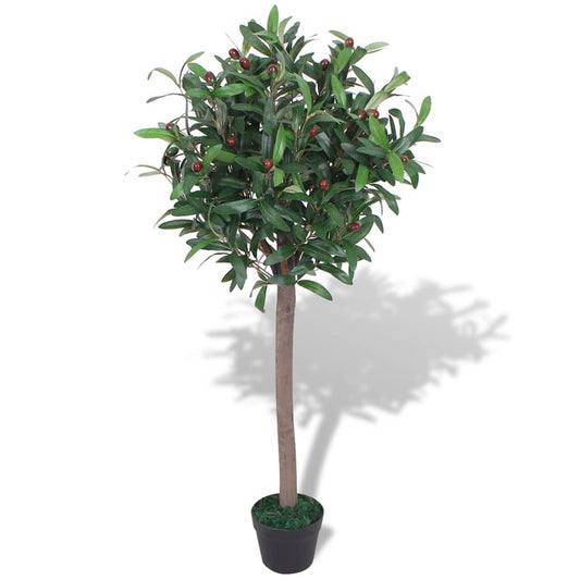 Fake Plant | Green and red | Plastic leaves and fruits | 120 cm
