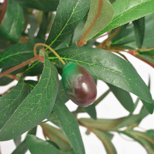Fake Plant | Green and red | Plastic leaves and fruits | 120 cm