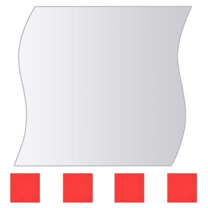 Eight Piece Mirror Tiles Multi-Shape Glass