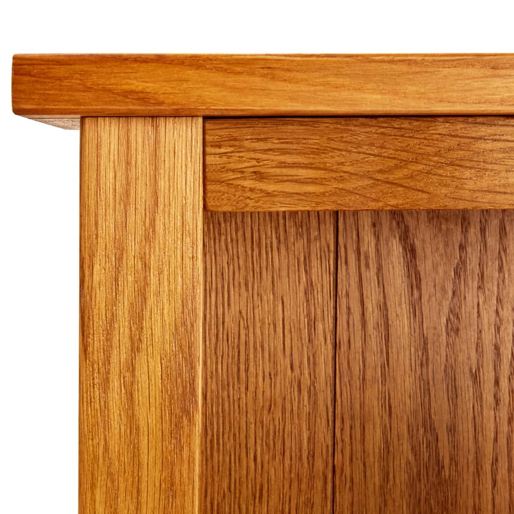 6-Tier Bookcase 31.5"x8.9"x70.9" Solid Oak Wood