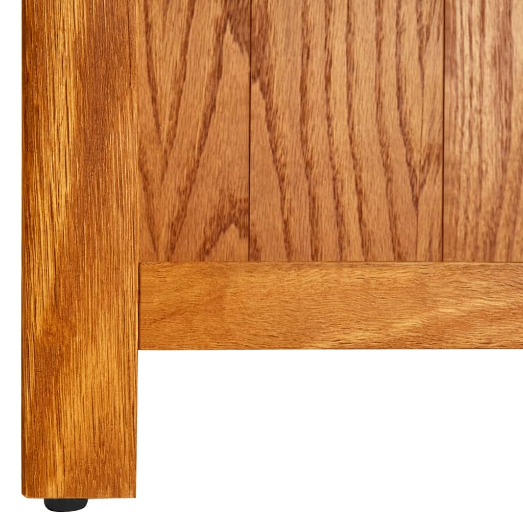 6-Tier Bookcase 31.5"x8.9"x70.9" Solid Oak Wood