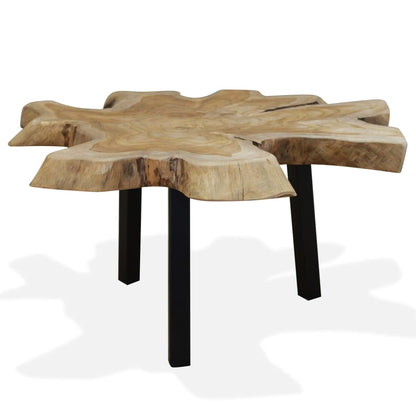 Coffee Table | Natural Teak | Genuine Teak | 80x70x38 cm | Durable