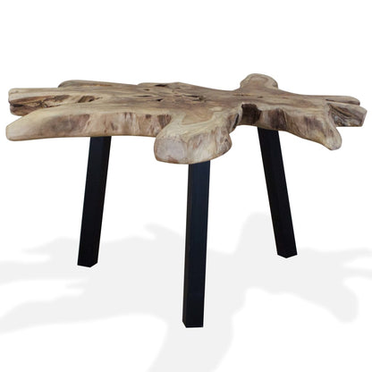 Coffee Table | Natural Teak | Genuine Teak | 80x70x38 cm | Durable