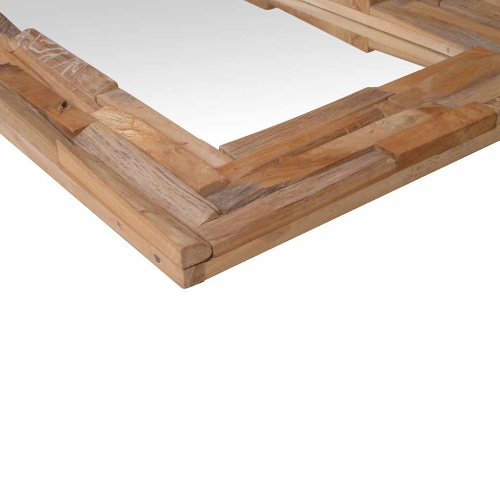 244564 vidaXL Decorative Mirror Teak 120x60 cm Rectangular