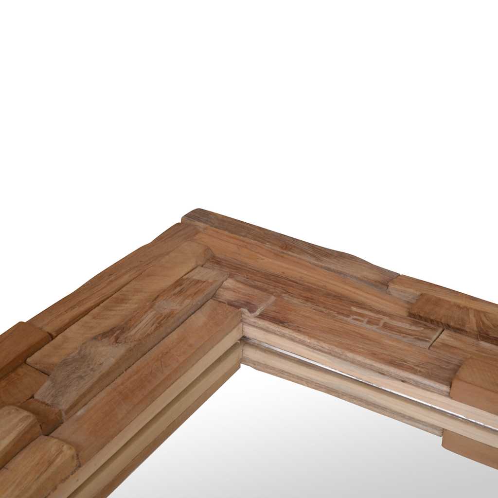 244564 vidaXL Decorative Mirror Teak 120x60 cm Rectangular