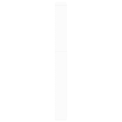 Shoe Cabinet 5-Layer Mirror White 63x17x169.5 cm