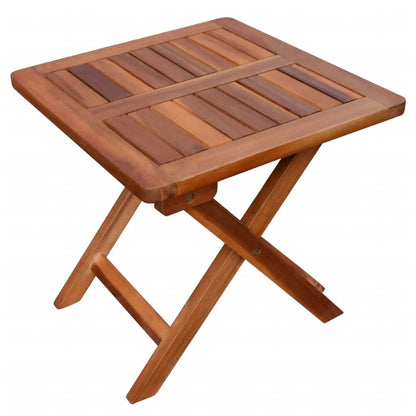 Sun Lounger And Table | Brown | Solid acacia wood | Standard