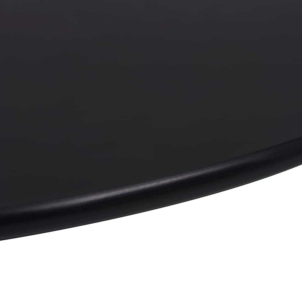 Table Top | Black | Tempered Glass | 40 cm | Round | Modern
