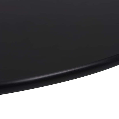 Table Top | Black | Tempered Glass | 40 cm | Round | Modern