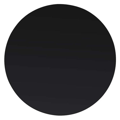 Table Top | Black | Tempered Glass | 600 mm Diameter | Heat-resistant