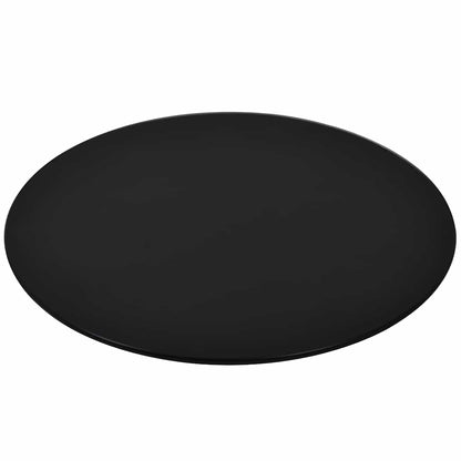 Table Top | Black | Tempered Glass | 700 mm diameter | Round | Modern