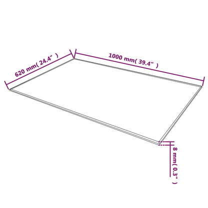 Table Top | Black | Tempered Glass | Large | Durable | Table Top