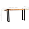 Console Table Solid Reclaimed Wood Adjustable