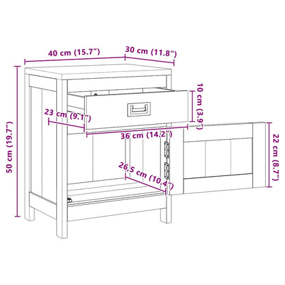 Bedside Cabinet | Teak | Solid Teak | Medium | Bedside Cabinet