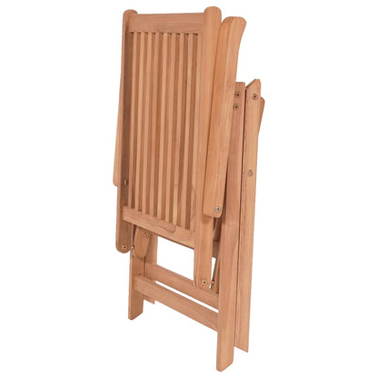 Reclining Patio Chairs 2 pcs Solid Teak Wood